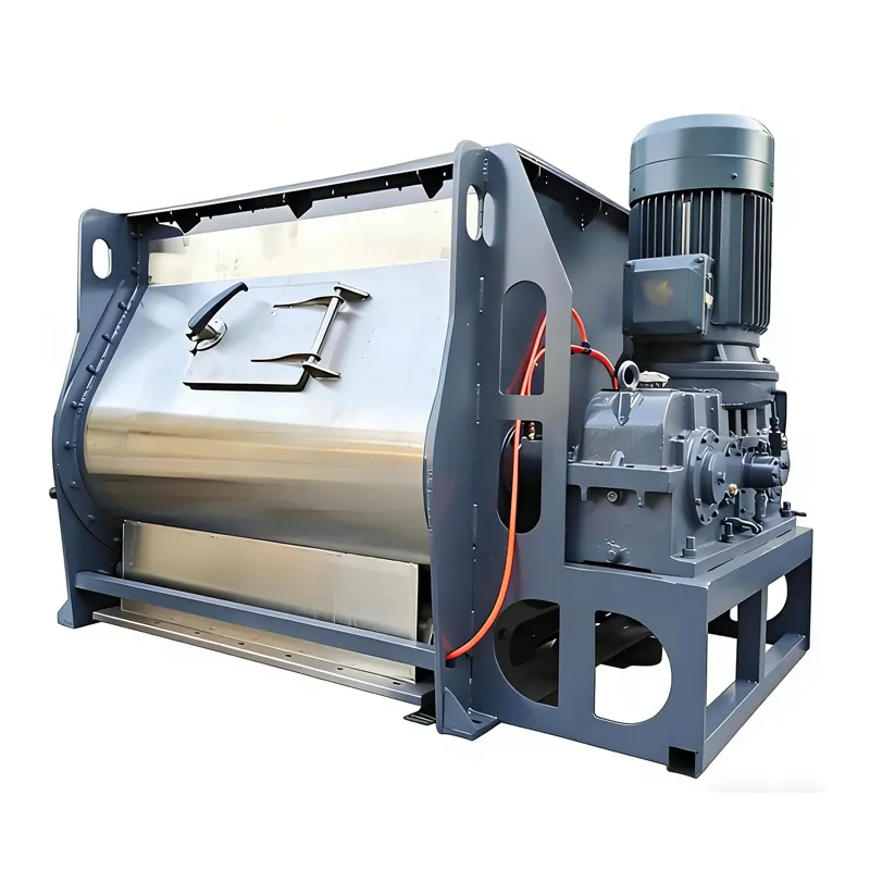 Industrial double paddle mixer
