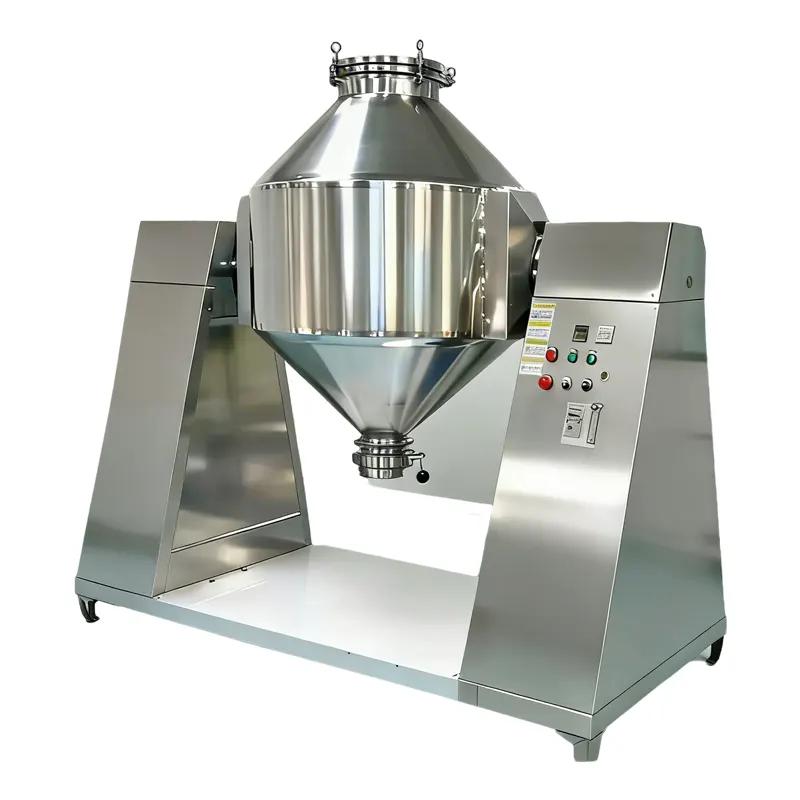 Double cone mixer for chemical powder