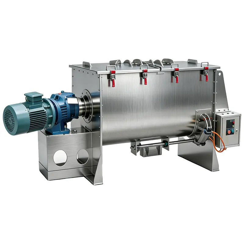 Ribbon mixer for chemical powder