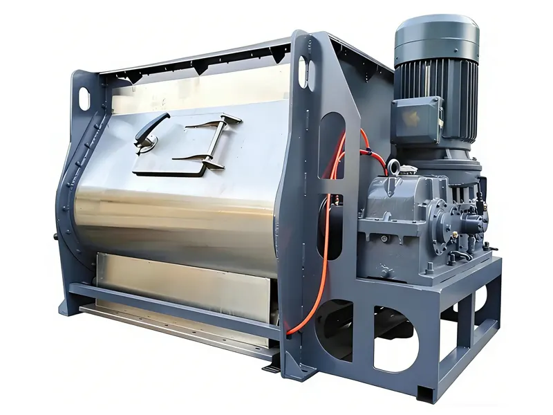 Double paddle mixer source view