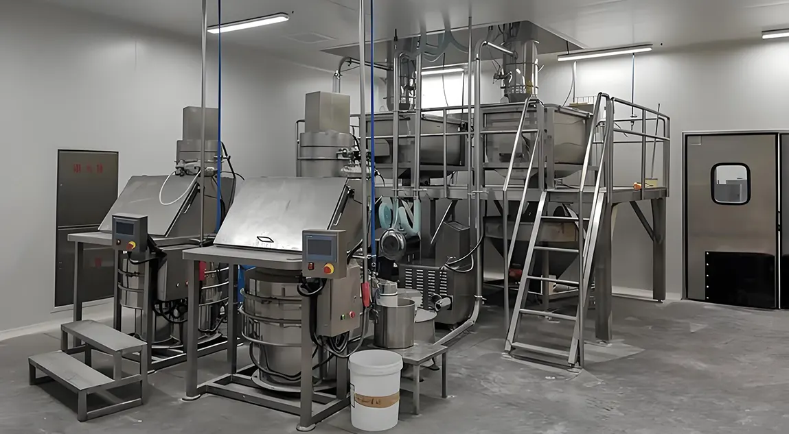 Food and beverage powder processing line